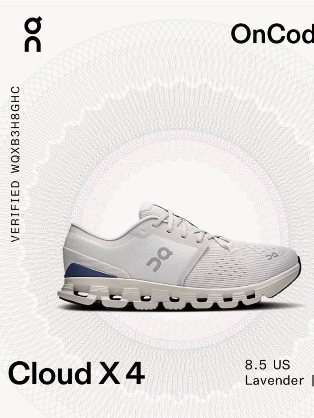 On Cloud X 4 | Lavender/Acai | Size 8.5